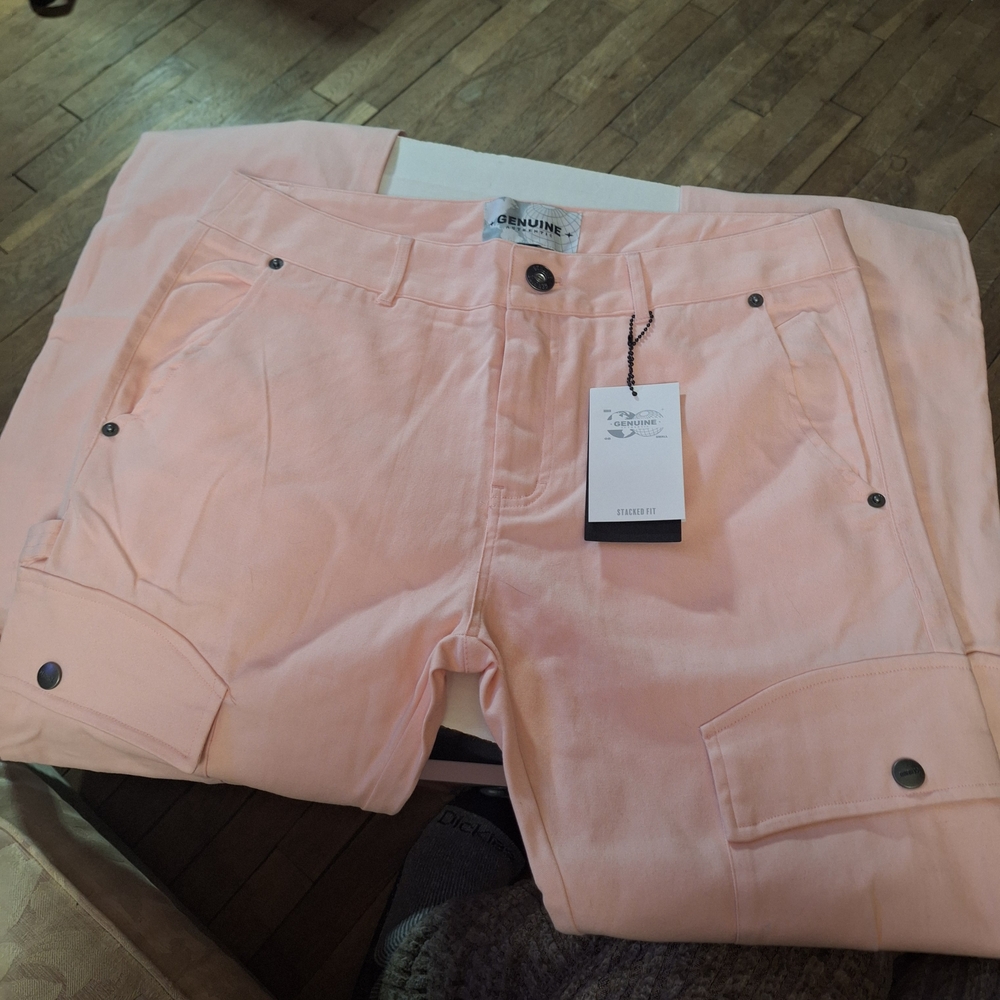Men's Pink Cargo Pants 32x34